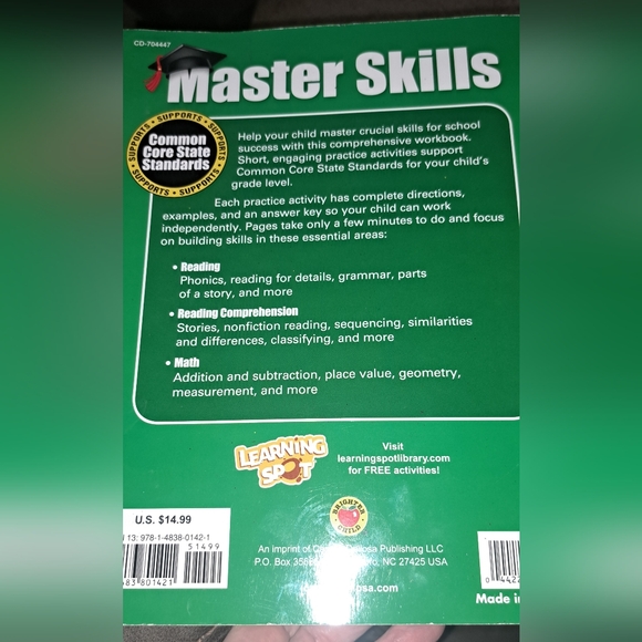 Math & Reading, Grade 2 (Master Skills) School Success Homeschooling Tool - Picture 7 of 7